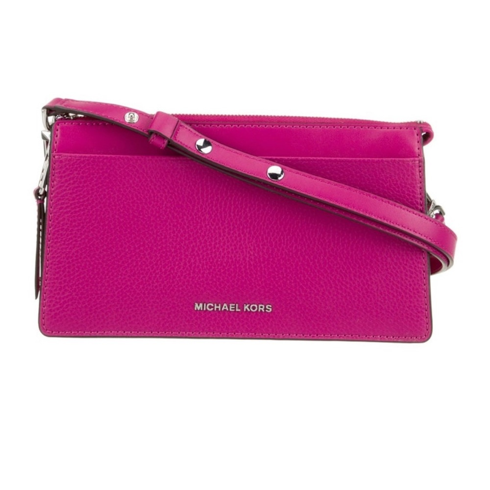 Michael Kors Hot Pink Leather Crossbody